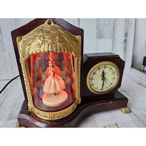 United clock ballerina dancer light up animated vintage unique decor - Picture 1 of 8
