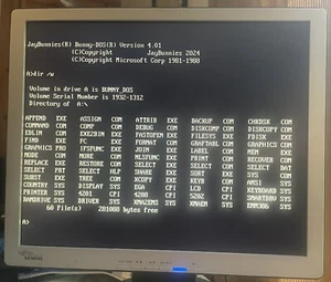 Bunny-DOS 100% MS-DOS 4.01 Compatible Boot Disk For Legacy / Retro / Vintage PCs - Picture 1 of 2