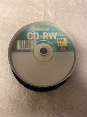 Memorex CD-RW 21-pack Spindle 4x 650MB 74 Minute Rewritable Compact Discs New - Image 1 of 4