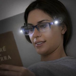 2 CLIP LED PER OCCHIALI LUCE NOTTURNA PER LETTURA - Imagen 1 de 8