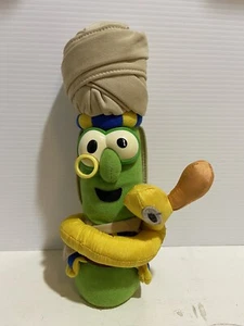 Vintage Rare VeggieTales Archibald Asparagus Jonah Yellow Duck  Plush - Picture 1 of 11