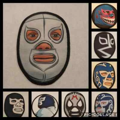 parches lucha libre, lucha libre mexico 3 pulgadas, Santo, Blue Demon Foto 1 de 3