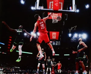 Alperen Sengun Autographed Rockets 16x20 Red Jersey Dunk Photo - Tristar *Silver - Picture 1 of 7