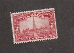 CANADA #143 VF-MNH 3cts BROWN CARMINE PARLIAMENT BUILDINGS CAT VALUE $24 SUPERB - Picture 1 of 1