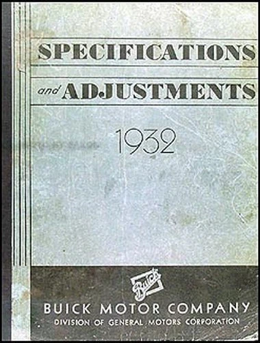 Manuale D'Officina Originale OEM Riparazione Servizio Buick 1932 - Immagine 1 di 1