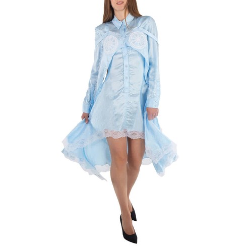 Abito manica lunga effetto stropicciato Burberry