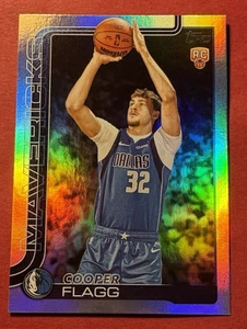 Cooper Flagg Rainbow Foilboard Rookie 2025-26 Topps RC 201 Mavs Foil Silver - Picture 1 of 12