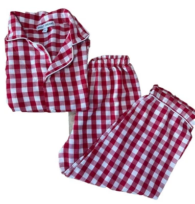 Sweet Dreams Christmas Pajamas 2-Piece Long Sleeve Plaid Top And Bottom Size 4t - Image 1 of 4