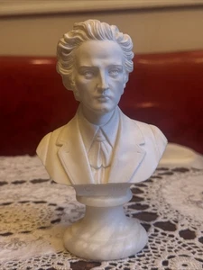 Busto de Chopin músico compositor pianista escultura de A. Giannelli Italia ~ 6 3/8" - Imagen 1 de 4