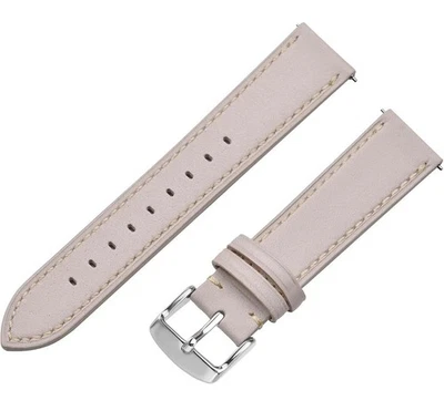 Correa de reloj de liberación rápida de cuero de becerro genuino premium negra cera de aceite Foto 1 de 4