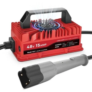15 Amp Golf Cart Charger for 48 Volt Yamaha G29 Drive & Drive 2 Lead Acid Batter - Picture 1 of 1