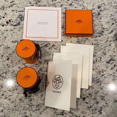 Lote de 8 Auténticos Folletos de Verano Hermès Paris Set de Regalo Cajas Porta Recibos Foto 1 de 4