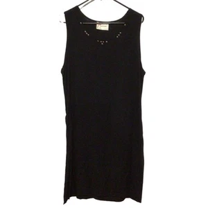 Marisee Resort Wear Women's Black Linen Tank Travel Dress Size Small Lightweight - Picture 1 of 3