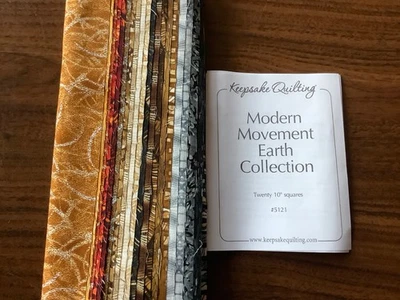 Keepsake Quilting "Modern Movement Earth Collection” twenty-10" Batik Squares - Image 1 of 2