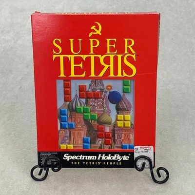 Vintage Spectrum HoloByte SUPER TETRIS (PC, 1991) Big Box Computer Puzzle Game - Image 1 of 4