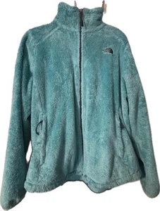 Chaqueta The North Face Osito Cremallera Completa Polar Difuso Azul Teal Atlética Para Mujer XL - Imagen 1 de 16