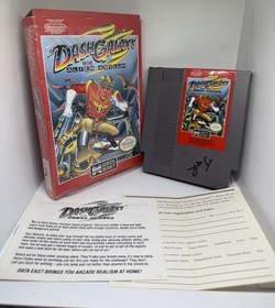 Dash Galaxy in the Alien Asylum NES Nintendo 8-Bit Game Cartridge w/box + book