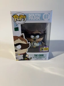 DAMAGED SDCC 2017 FUNKO POP CARTMAN THE COON 07 SOUTH PARK EXCLUSIVE STICKER - Picture 1 of 8