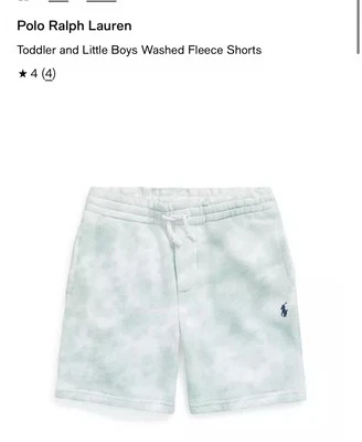 NWT Polo Ralph Lauren Faded Mint Tie Die Shorts Boys Size 6 With Pockets - Image 1 of 4