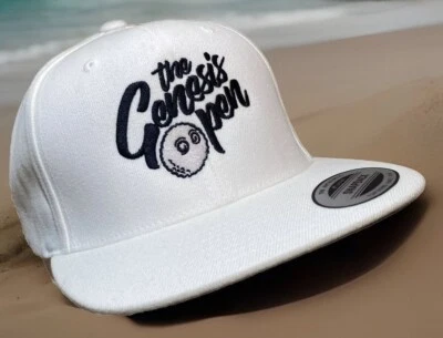 Malbon Hat NEW Genesis Open Golf Tournament Pacific Palisades Riviera White Cali