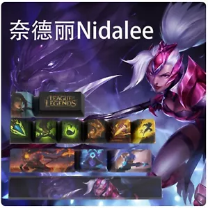 League of Legends Nidalee Keycaps | OEM Profile | Gaming | Anime | Custom - Picture 1 of 5