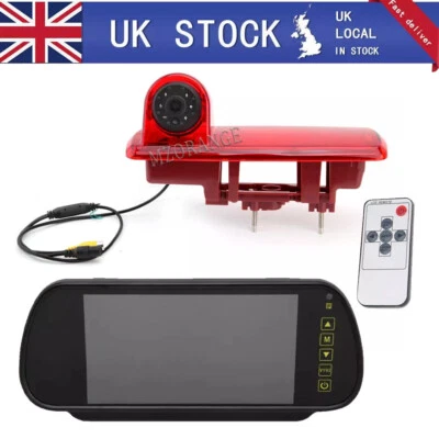 7'' Monitor Brake Light Reversing Camera For Vauxhall Renault Vivaro Opel Trafic - Image 1 of 4