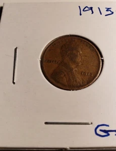 1913 P LINCOLN WHEAT PENNY CENT GOOD CONDITION - Picture 1 of 2