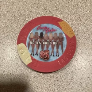 $5 Riviera Crazy Girls Obsoleto Las Vegas Casino Chip - Imagen 1 de 4