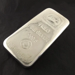999.5 Silver 1 Kilo ABC Mint Investor Bullion Ingot Bar With Certificate - Picture 1 of 6