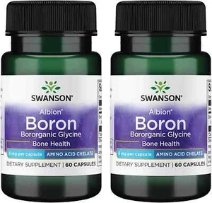 2 Pack BORON Bororganic Glycine 6 mg 120 Caps - Joint & Bone Health High Absorp. - Picture 1 of 5