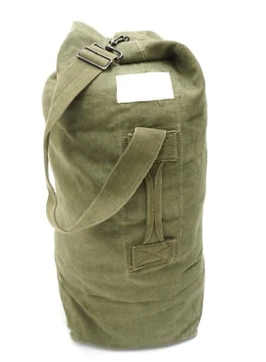 Belgian Army Canvas Kit Bag Tough Durable Vintage Duffle Bag Sack Cargo Holdall - Image 1 of 4