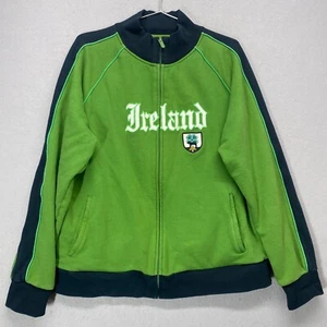 Roma Athletica Ireland Sweatshirt Jacket Mens Xlarge Green Full Zip Embroidered - Picture 1 of 17