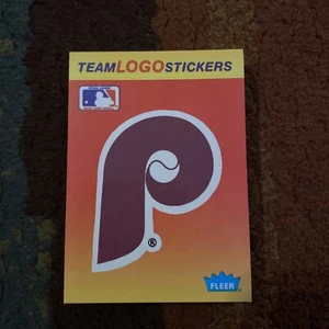PHILADELPHIA PHILLIES 1991 FLEER TEAM LOGO AUFKLEBER - Bild 1 von 2