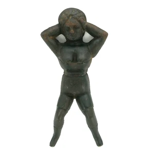 Vintage 9" Naughty Nellie Cast Iron Figural Boot Jack Iron doorstop - Imagen 1 de 11