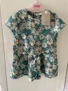 Zara Girls Beautiful Floral Jumpsuit Romper Playsuit 3-4 Years Old 104cm BNWT - Picture 1 of 11