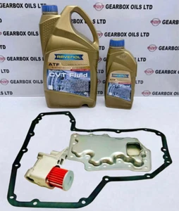 FOR NISSAN CUBE CVT JF009E RE0F08 A/B AUTO GEARBOX FILTERS GASKET OIL 5L KIT - Picture 1 of 5
