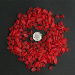 20 Stck./Beutel rot rubinartig Meer Strand Glas Posten Großhandel Schmuck Verwendung - Bild 1 von 5