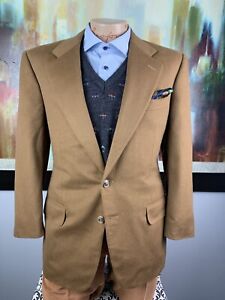 40R Dunhill 100% Cashmere Caramel Sport Coat - Suit Jacket Blazer