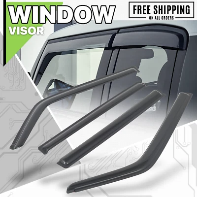 Window Visor Shade Vent Wind Rain Deflector fit 97-04 Mitsubishi Montero Sport - Image 1 of 4