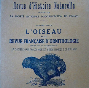 OISEAUX REVUE FRANÇAISE D ORNITHOLOGIE de 1930 VOL XI N° 12 de DECEMBRE TEHERAN - Picture 1 of 2