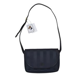 FENDI Vintage Crossbody Handtasche Bag Purse Blau Navy Blue Made in Italy Streif