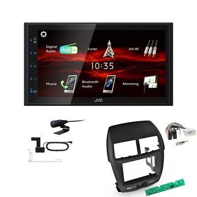 JVC KW-M180DBT 2DIN DAB+ Autoradio für Mitsubishi ASX 2010-2014 - Bild 1 von 4