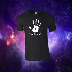 We Know Skyrim Dark Brotherhood Inspired Gaming Kids/Adults Top T-shirt - Picture 1 of 2