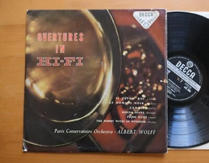 SXL 2008 ED1 Overtures In Hi-Fi Albert Wolff 1958 Decca WBG 1st BBB - Picture 1 of 6