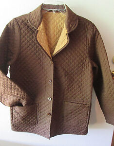 Sag Harbor Size Small Reversible Jacket Top Blouse Sweater Brown Tan