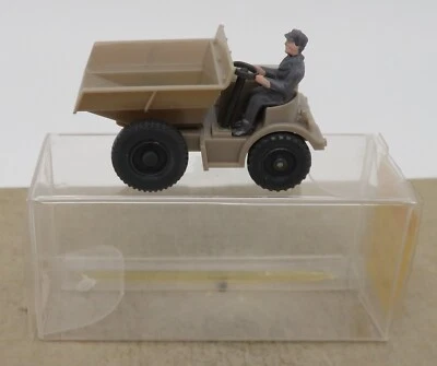 WIKING #657 Ho 1/87 Fondazioni Trattore Dumper Motore Cantiere + Conducente - Immagine 1 di 4