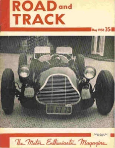 Road & Track 1950 May Baldwin mercury indy 500 mg midget gates 4000 simp xk120 - Imagen 1 de 1