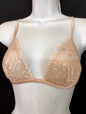 La Perla 胸罩和内裤桃色花边 34 XS 内裤全新无标签 — 第 1/4 张图片