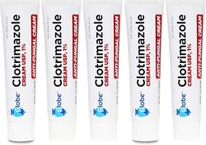 5Pack Anti-Fungal Cream Cure Athletes Foot, Jock Itch,Compare to Lotrimin AF 1% - Picture 1 of 9