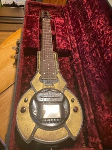 1930s dobro acoustic guitar brown with embellishments - Picture 1 of 8